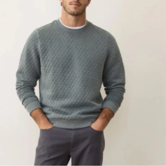 NWT Marine Layer Corbet Quilted Crewneck - Picture 2 of 5